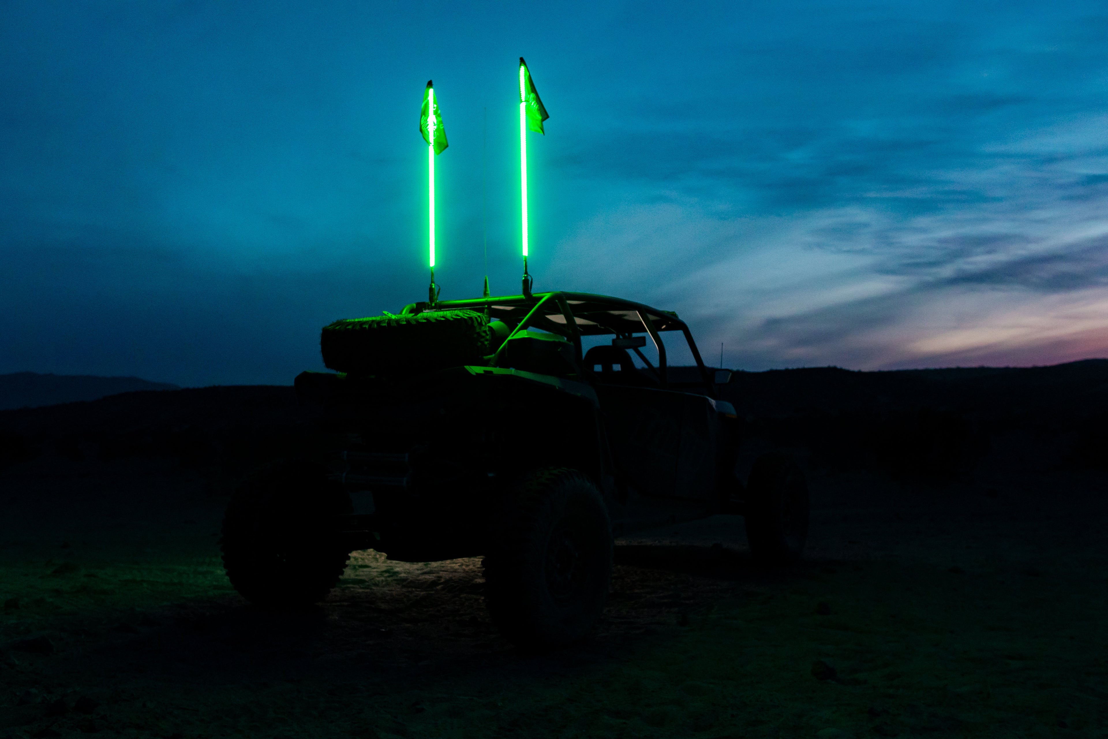 Hyper Color LED Whips – Platinum