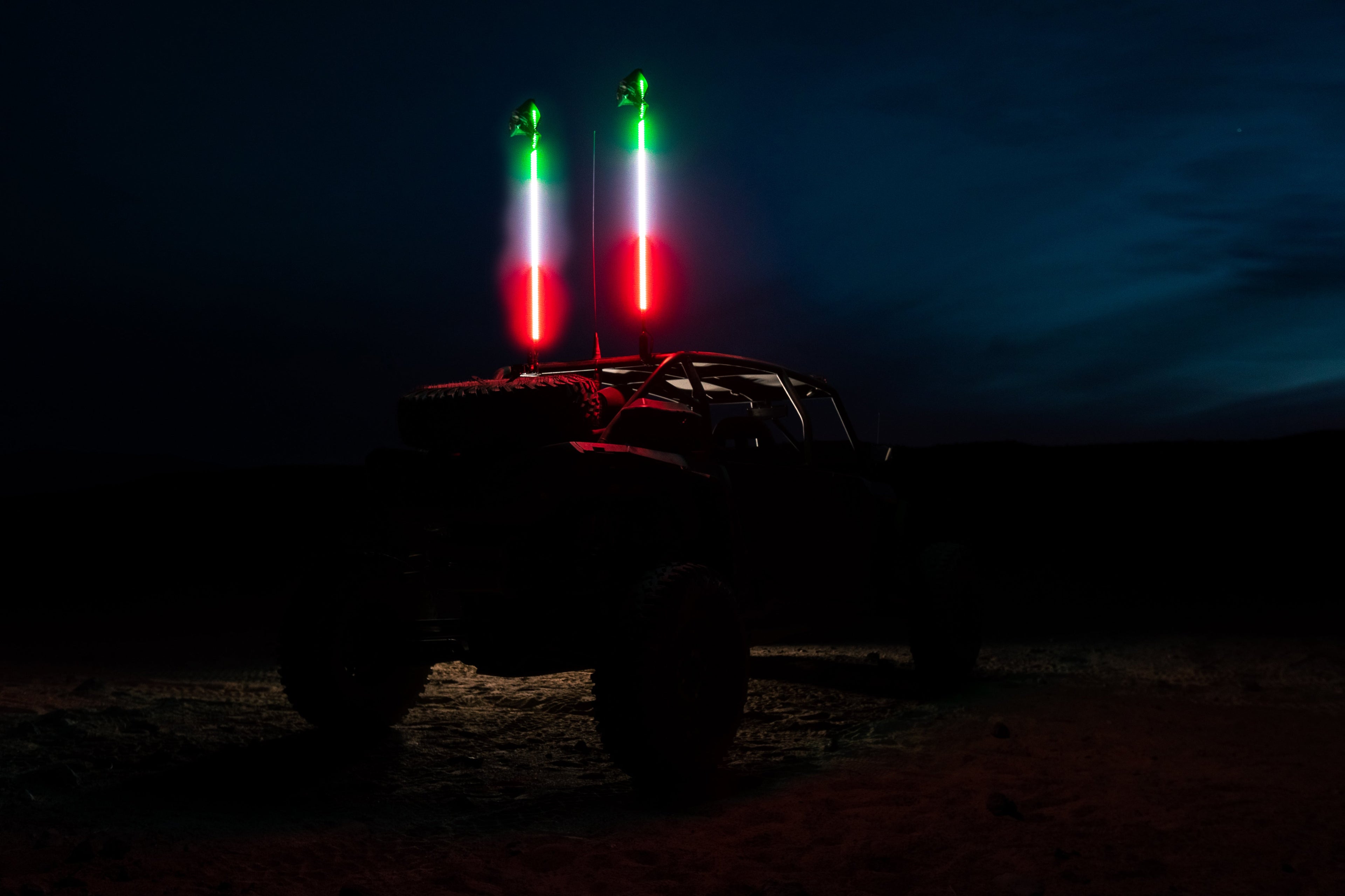 Hyper Color LED Whips – Platinum