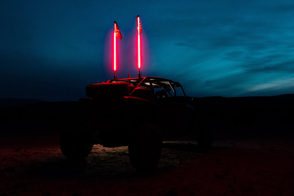 Hyper Color LED Whips – Platinum