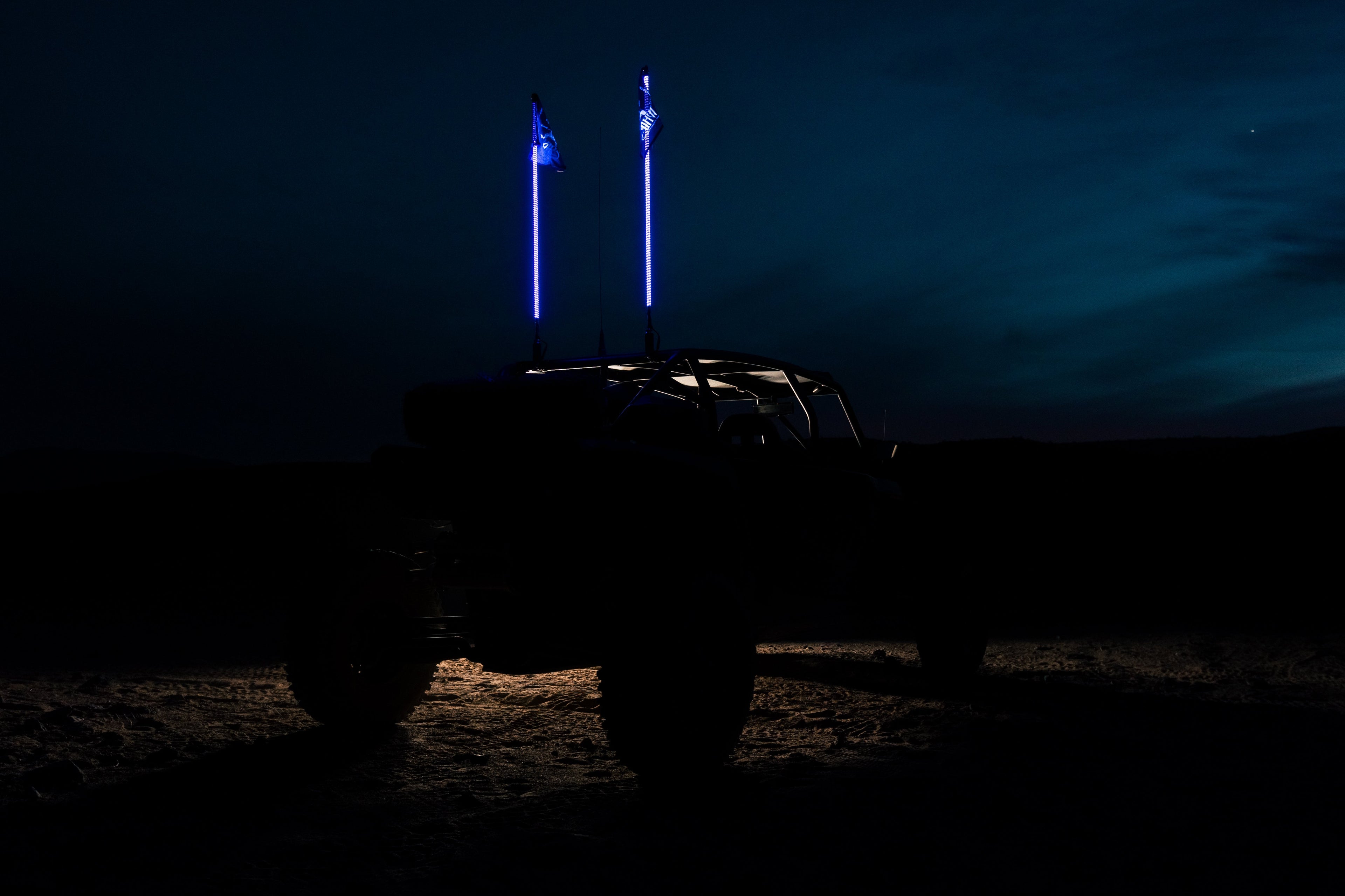 Hyper Color LED Whips – Platinum